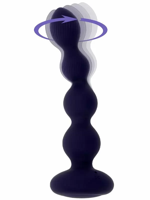 Инновационная анальная елочка Evolved Pleasure Orbit, с пультом Д/У,  10 скоростей, 15 см