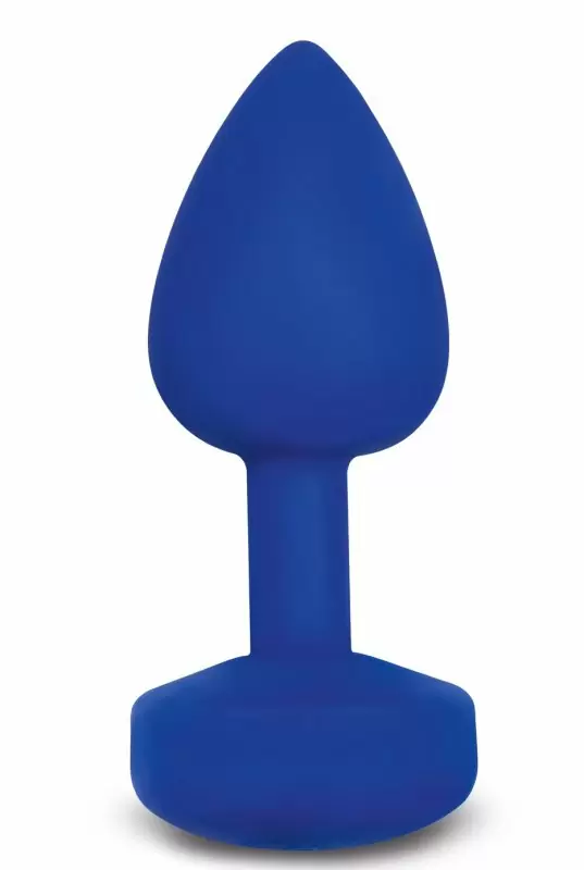 Аккумуляторная маленькая анальная пробка Gplug с вибрацией - неоновый синий