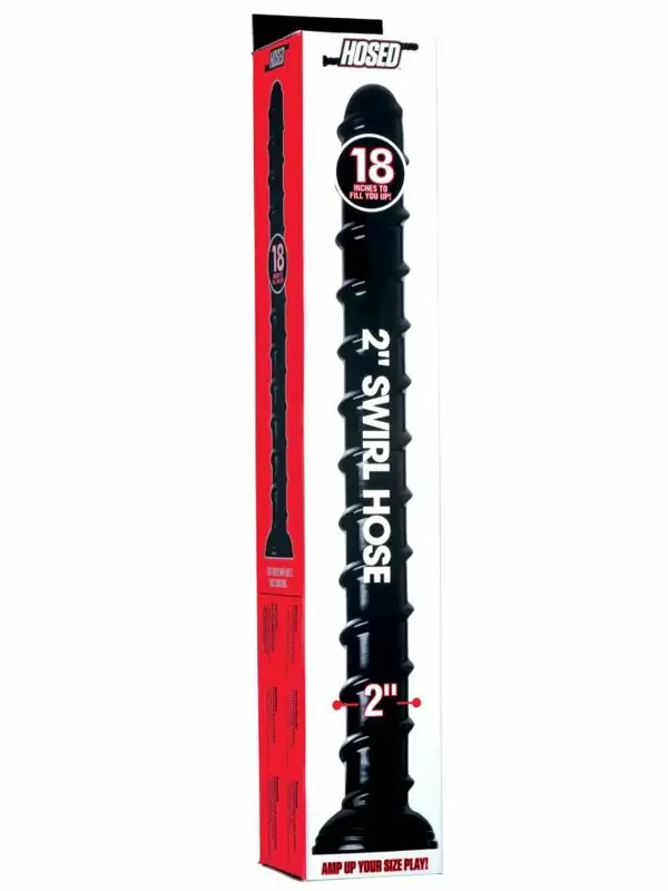 Огромный фаллоимитатор Anal Snake Dildo, ребристый, 50,8 см, ПВХ, черный