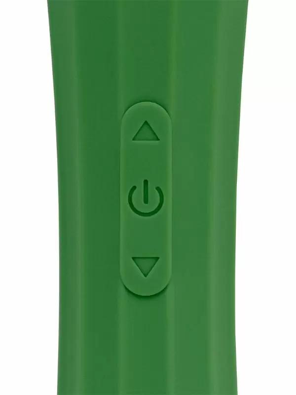 Мощный вибратор WAND - Green Mumba, 20,5 см, 10 скоростей, силикон, зеленый