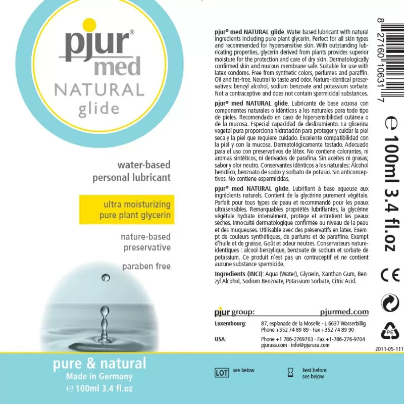 Нейтральный любрикант Pjur® med Natural glide - 100 мл