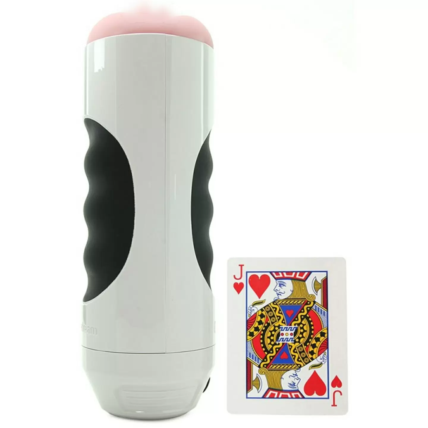 Мастурбатор вагина Mega Grip Vibrating Stroker Pussy с вибрацией - белый