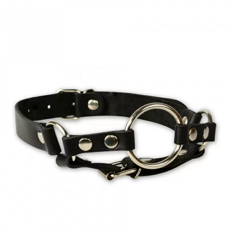 Кляп-кольцо на кожаных ремешках, СК-Визит