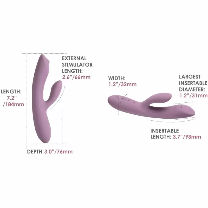 Интерактивный вибратор-кролик Trysta Neo с шариком для зоны G