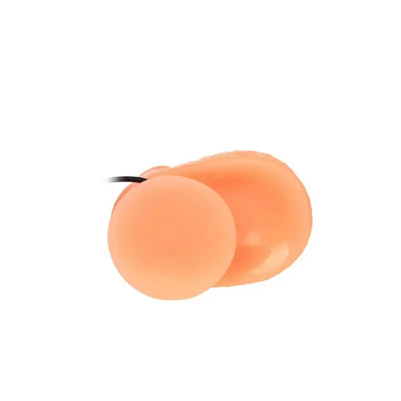 Большой реалистичный вибратор с мошонкой на присоске Penis 9.5” – телесный