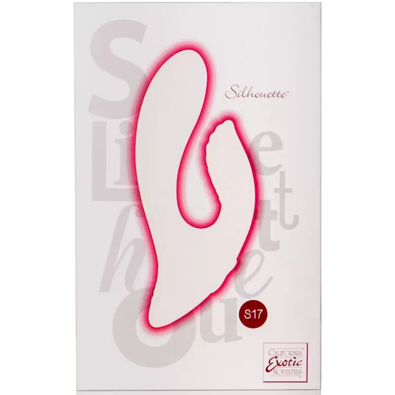Вибромассажер с рельефным стимулятором клитора Silhouette S17 – красный