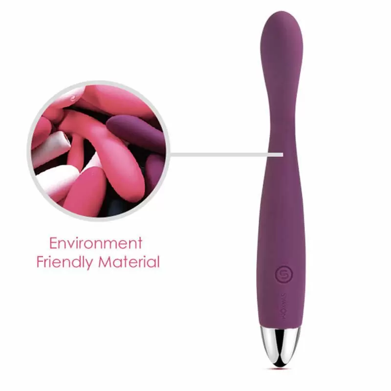 Гибкий классический вибратор с гладкой поверхностью Coco Violet от Svakom