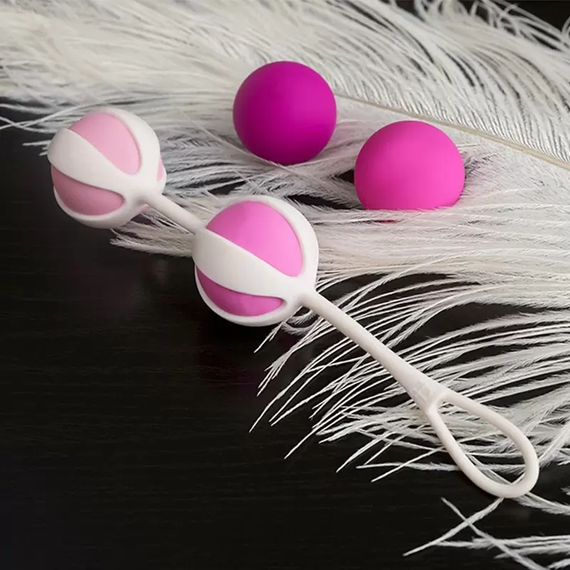 Бархатистые вагинальные шарики Geisha Balls 2 – розовый
