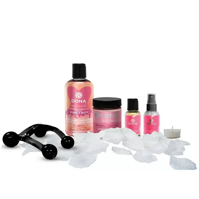 Подарочный набор Dona Be Romanced Flirty с феромонами – ягодный