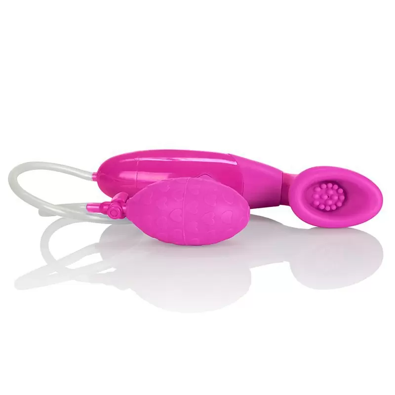 Помпа для клитора с вибрацией Waterproof Silicone Clitoral Pumps – розовый