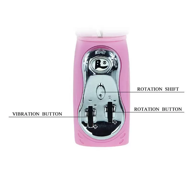 Многоскоростной вибромассажер с вращением и стимуляцией клитора Passion Waver Bunny – розовый