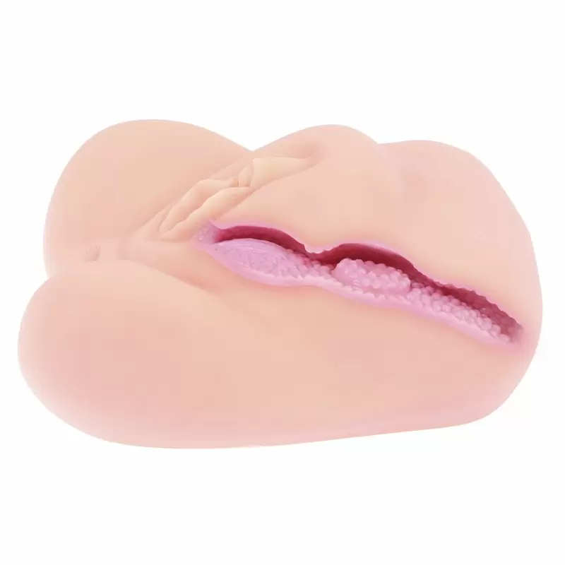 Компактный полуторс мастурбатор-вагина Adarashi 3 – телесный