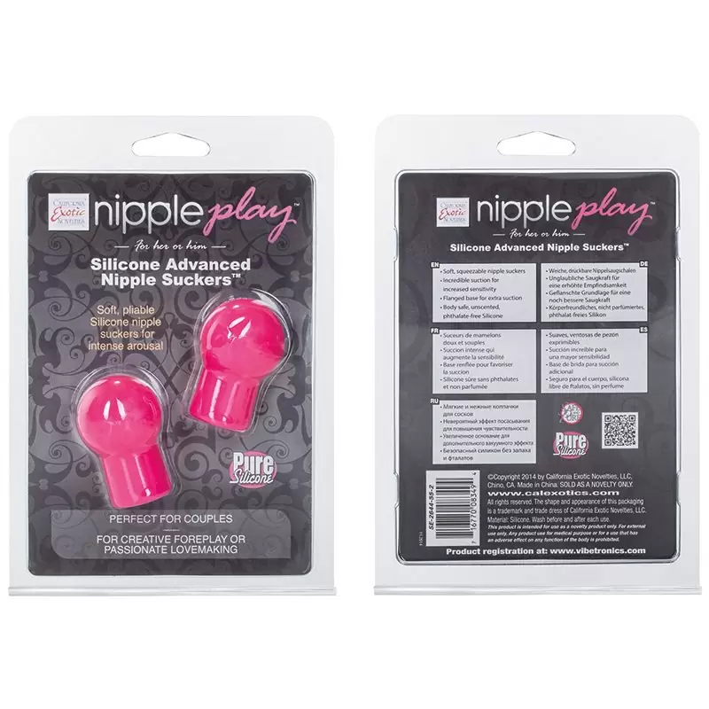 Насадки-присоски на соски Advanced Nipple Suckers из силикона – розовый
