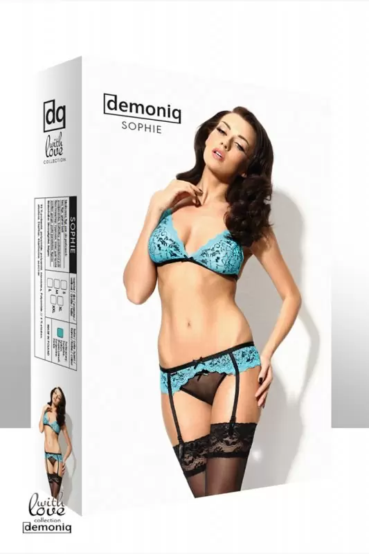 Комплект кокетки Demoniq Sophie голубого цвета – M