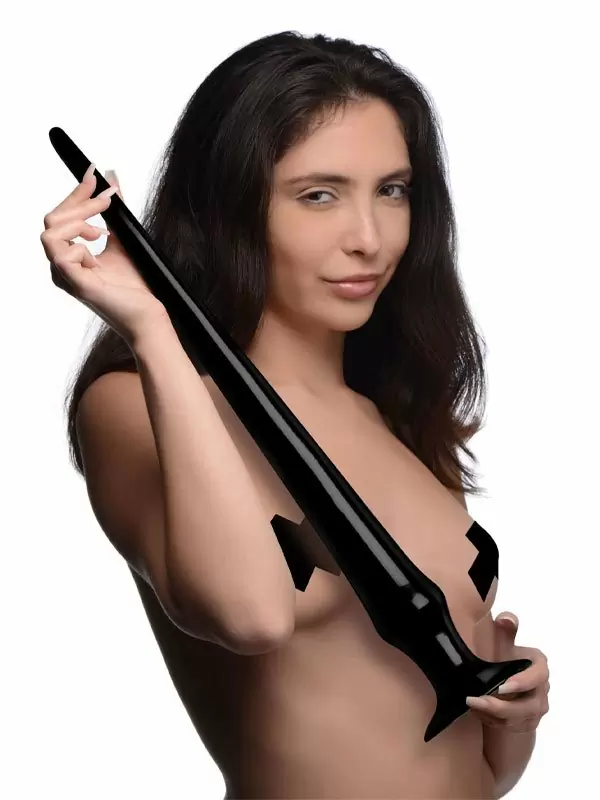 Набор больших анальных стимуляторов Hosed, 3 размера, ПВХ, черный