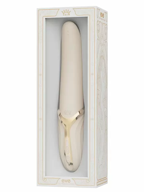 Элегантный вибратор Zalo EVE, 22 см, 6 режимов, с имитацией оральных ласк, функцией нагрева, бежевый