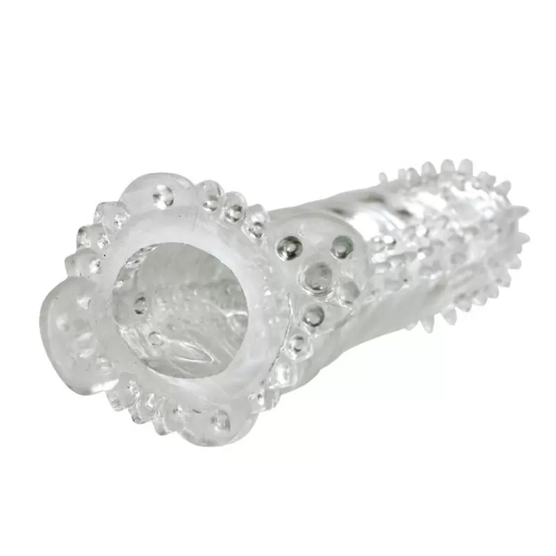 Насадка на пенис Brave Man со стимуляцией клитора и ануса – прозрачный