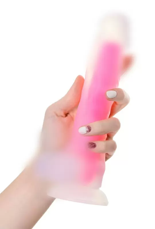 ФАЛЛОИМИТАТОР, СВЕТЯЩИЙСЯ В ТЕМНОТЕ, BEYOND BY TOYFA, PETER GLOW, СИЛИКОН, ПРОЗРАЧНО-РОЗОВЫЙ, 22 СМ