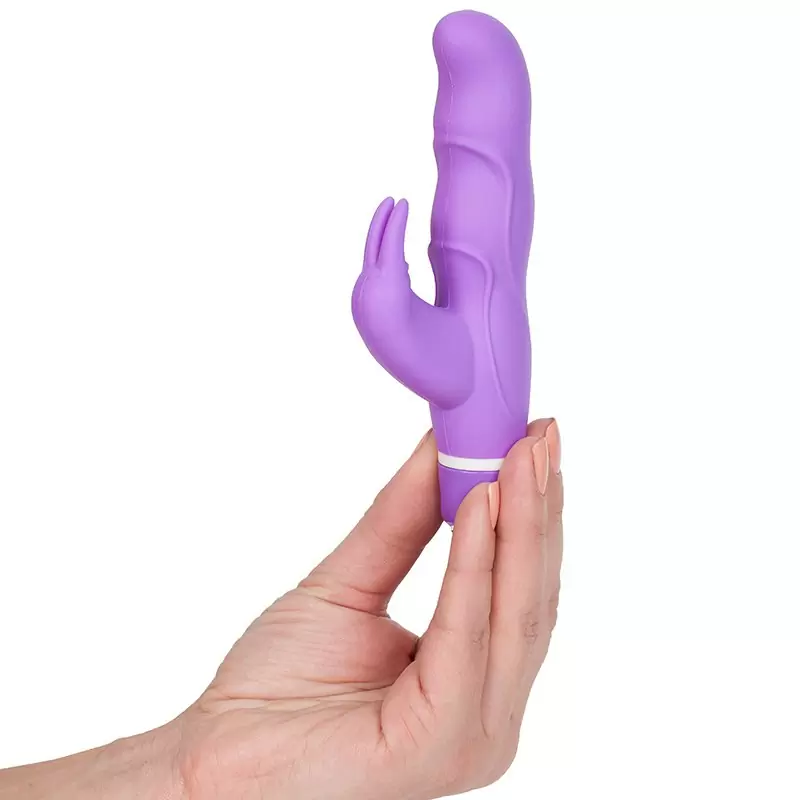 Вибромассажер Vibe Therapy Angora с клиторальной стимуляцией – розовый