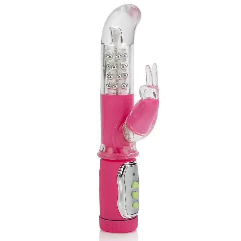 Вибратор для G-точки Shane`s World Co-Ed Bunny G с ротацией – розовый