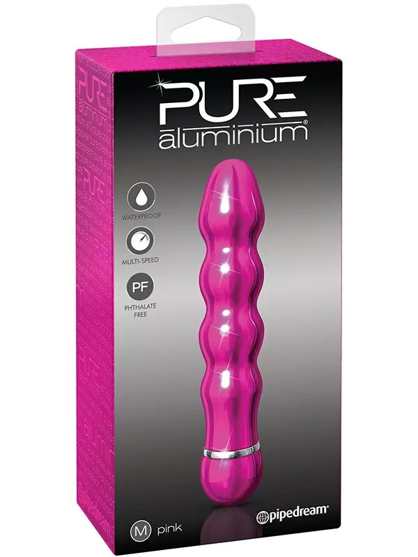 Вибромассажер Pure Aluminium Medium Pink – розовый