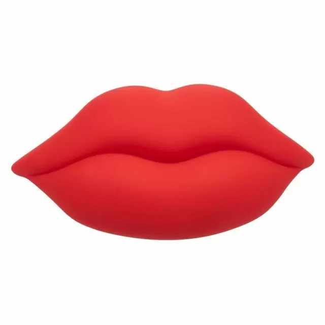 Компактный стимулятор клитора Naughty Bits Muah, в форме губ, 10 режимов, красный