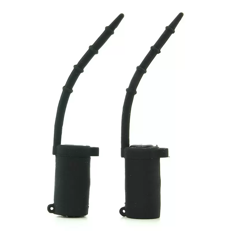 Зажимы на соски Vibrating Silicone Nipple Teazers с вибрацией – черные	