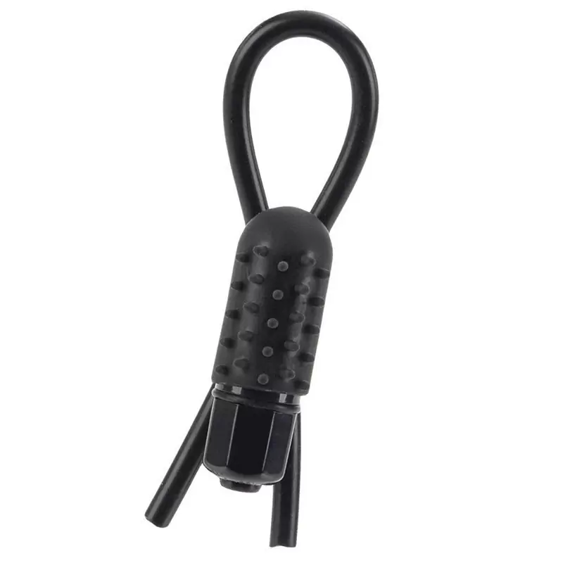 Вибро-лассо 10-Function Vibrating Silicone Stud Lasso – черный
