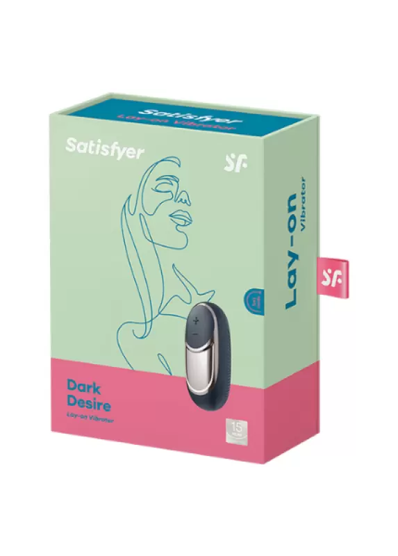 Компактный стимулятор клитора Satisfyer layons Dark Desire, 9,3 см, тихий мотор, фиолетовый