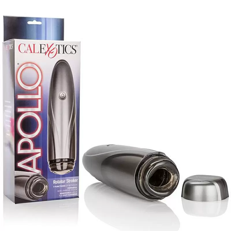 Мастурбатор с ротацией Apollo Rotator Stroker – серебристый