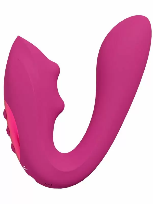 Вибратор Shots Toys Yuki, 10 скоростей, с массажными шариками, розовый