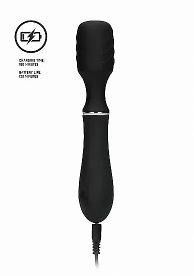 Универсальный вибратор с электростимляцией Electro Vibrating Wand - Black