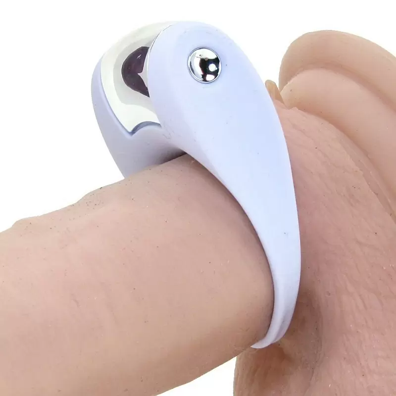 Эрекционное кольцо Ovo B8 с вибрацией – белый