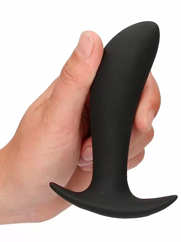 Инновационная анальная вибропробка Shots toys Ouch!, с электростимуляцией, 3 режима, с пультом Д/У