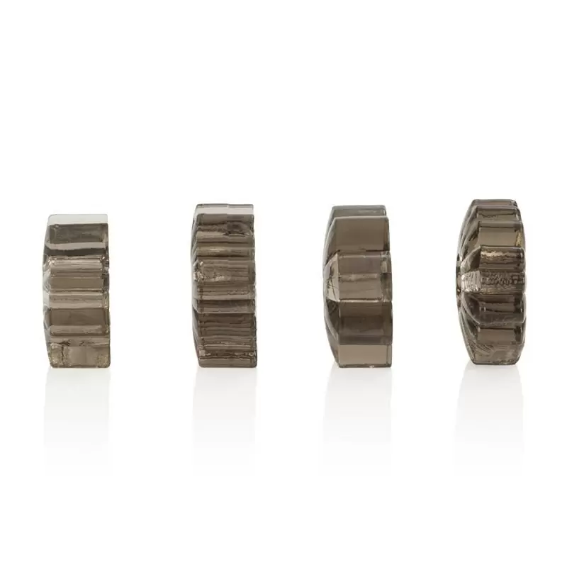 Комплект из 4-х колец Basic Essentials Super Stretchy TPR Enhancers – серый