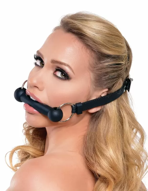 Кляп-трензель Silicone Bit Gag – черный