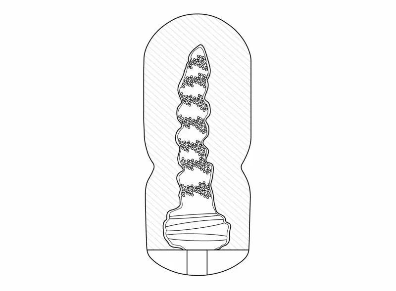 Мастурбатор с эффектом отсоса - Fleshy Touch. 15 см, силикон