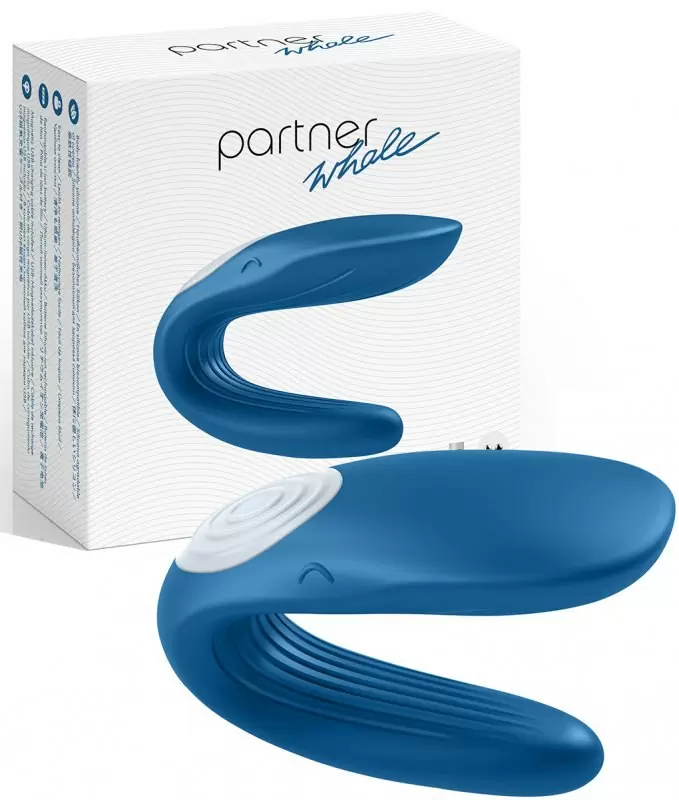Вибратор для пар Partner Whale – синий