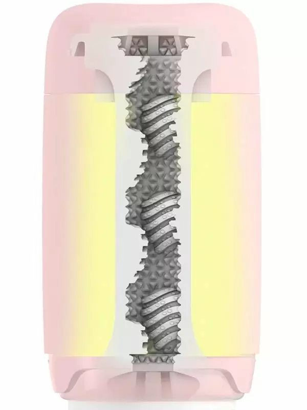 Мастурбатор Tenga Puffy Strawberry Pink, 16.5 см, ТЭП, розовый | Он и Она 18+