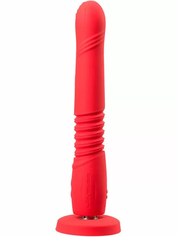 Фаллоимитатор Lovense Gravity, фрикционный, с вибрацией, красный