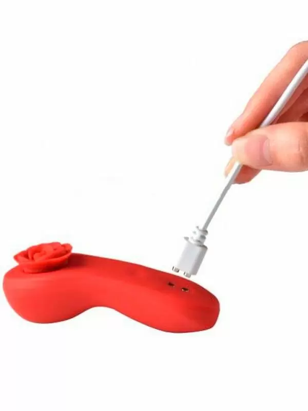 Носимый вибростимулятор-вкладка Magic Motion Funtown Caleo, управление с приложения, силикон, красный | Он и Она 18+