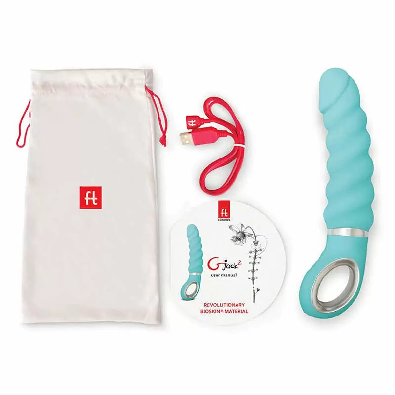 Анатомический вибратор Gvibe Gjack 2 - бирюзовый