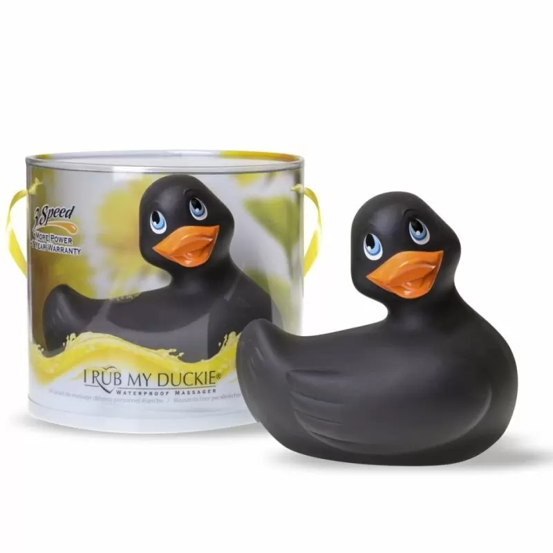 Вибратор-уточка Big Teaze Toys I Rub My Duckie Classic, черный
