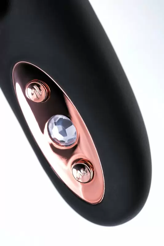 Черный вибратор-кролик Waname D-Splash. 14 см. Силикон.