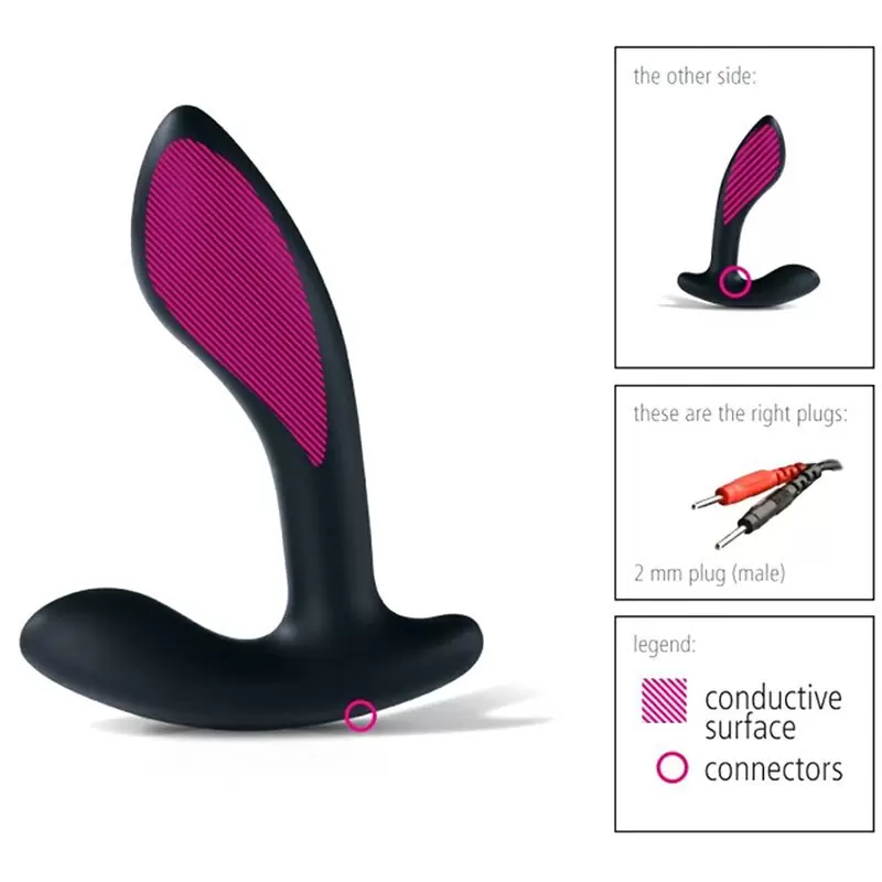 Электростимулятор простаты Flexing Flavio гибкий – черный