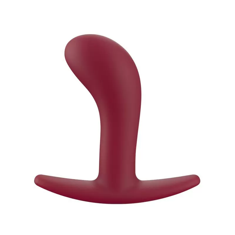 Анальная пробка Fun Factory Bootie Medium, среднего размера, 9.3 см, силикон, бордовая