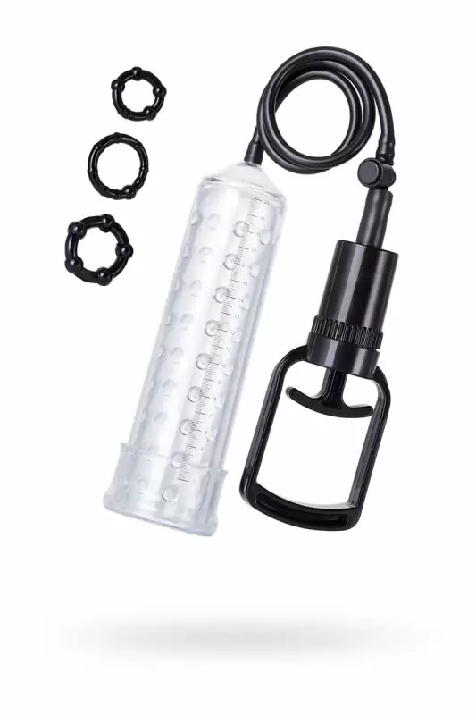 Вакуумная помпа для пениса TOYFA A-Toys с текстурированной вставкой – прозрачный