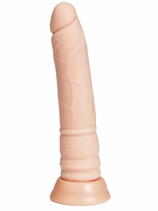 Реалистичный фаллоимитатор на присоске TOYFA A-Toys с ребристым основанием – телесный