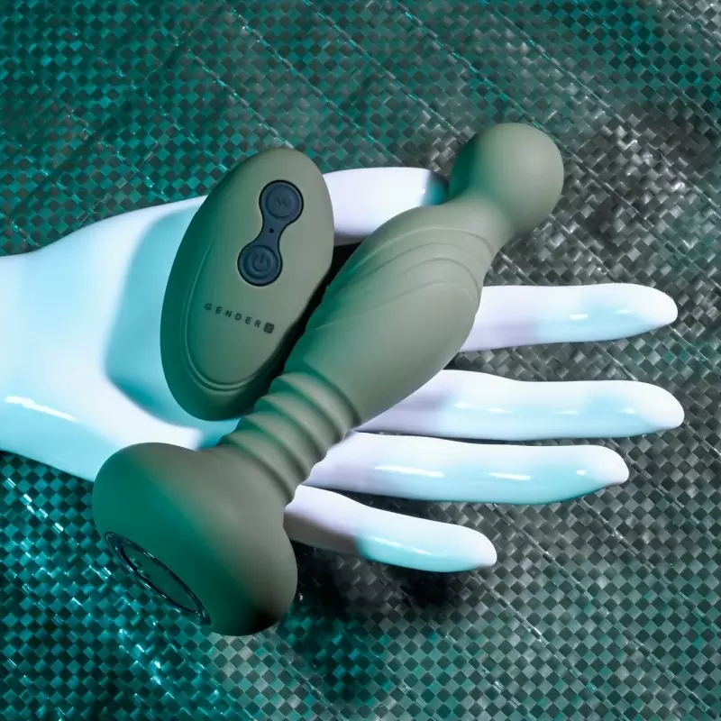 Двухмоторный вибратор для точки G Evolved The General, 10 режимов, хаки