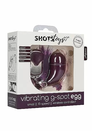 Виброяйцо для стимуляции точки G с пультом управления Small Wireless Vibrating G-Spot Egg (Фиолетовый)